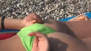 Cute Russian slut has made love After Sunbathing onto A sands