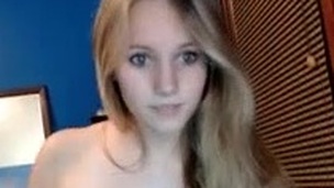 Cute blond masturbation webcam